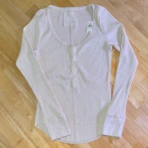 Women's Aerie Ribbed Long Sleeve Top
